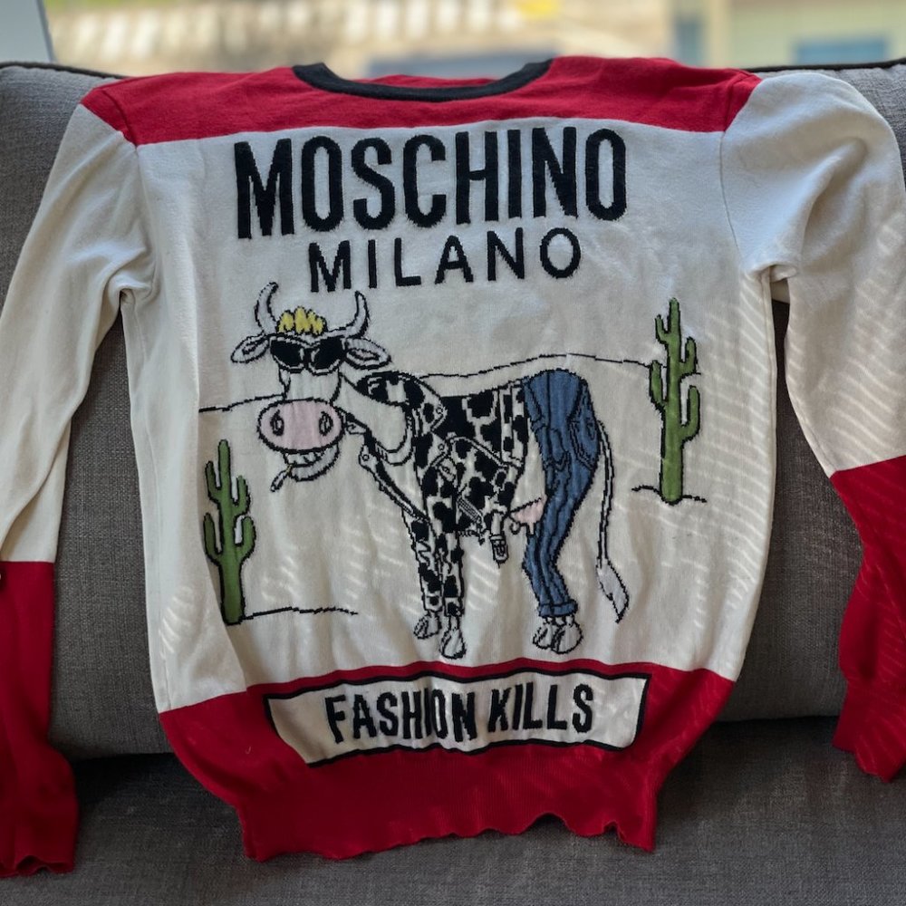 Moschino Women's Fashion Kills Sweater